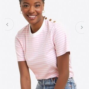 NWT! Draper James Crewneck TShirt in Mariner Stripe